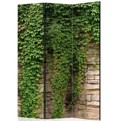 Paravent mit Mauer & Ranke Wilder Wein - Letona