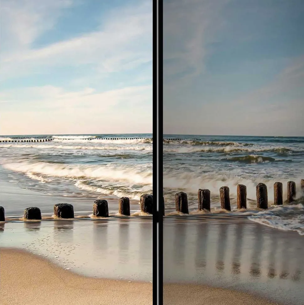 Paravent mit Strand & Meer Foto - Haboron