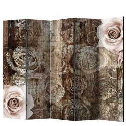 Paravent mit Vintage Rosen Motiv - Lavaco