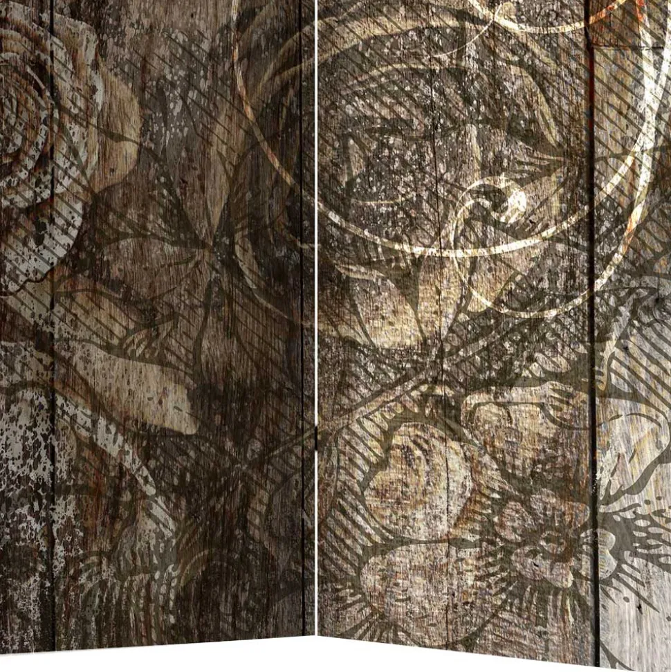 Paravent mit Vintage Rosen Motiv - Lavaco