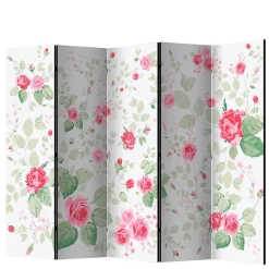 Paravent Raumtrenner mit Rosen Motiv - Georgy