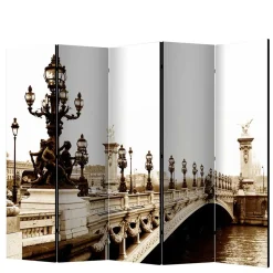 Paravent Raumtrenner mit Schwarzweiß Fotodruck - Charon