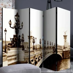 Paravent Raumtrenner mit Schwarzweiß Fotodruck - Charon