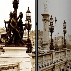 Paravent Raumtrenner mit Schwarzweiß Fotodruck - Charon