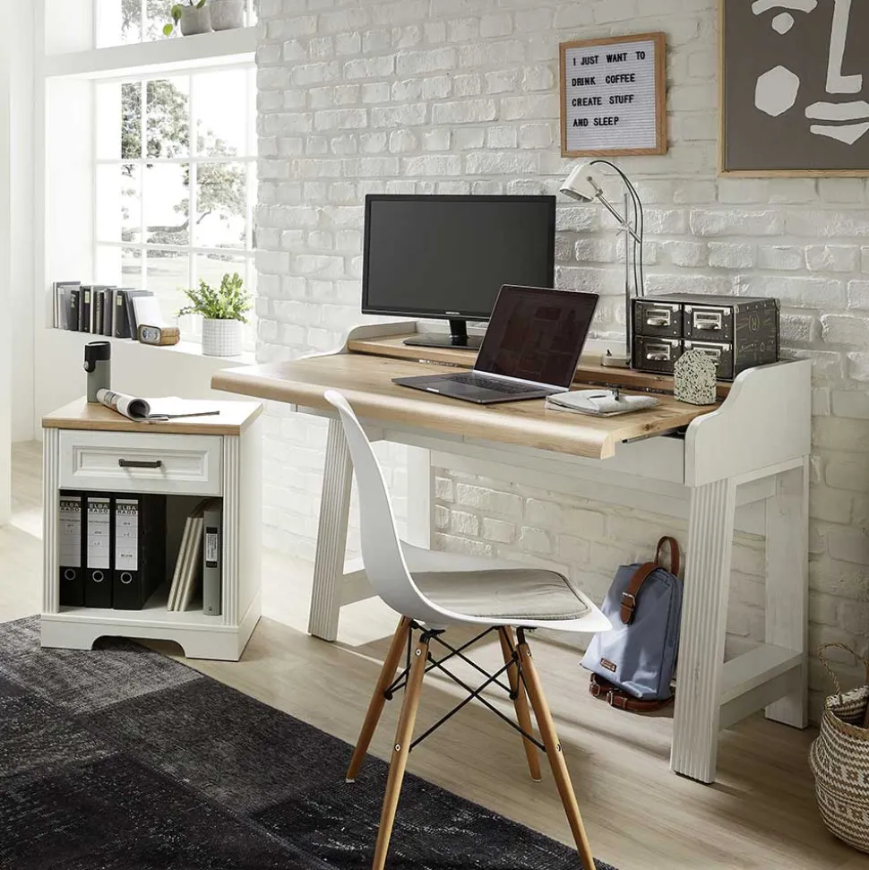 PC Schreibtisch & Rollcontainer - Mehady (zweiteilig)