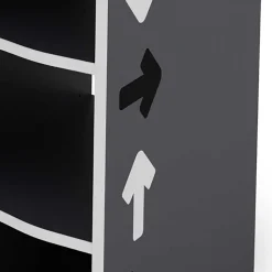 PC Schreibtisch in Anthrazit mit Weiß - Venatio