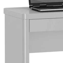 PC-Tisch Trevoz in Hochglanz Weiß