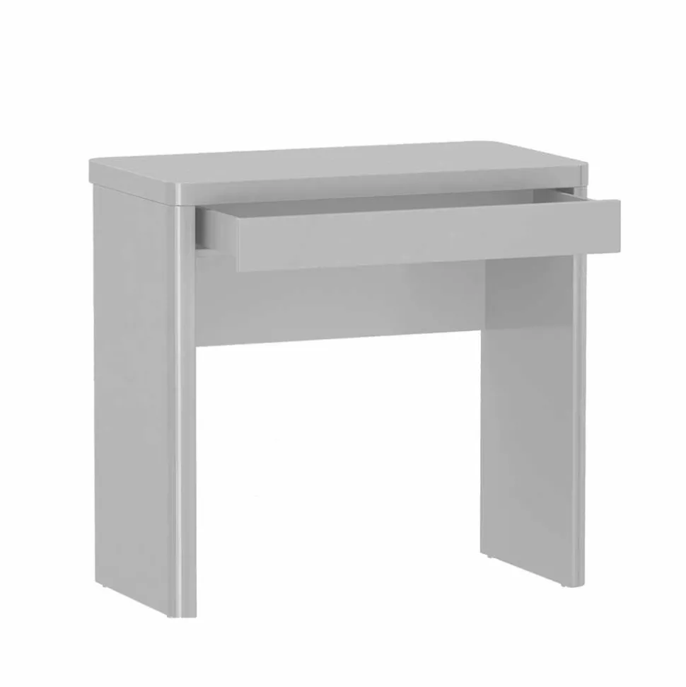 PC-Tisch Trevoz in Hochglanz Weiß