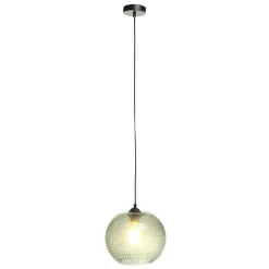 Pendelleuchte mit grünem Glas Kuppel Schirm - Buleria