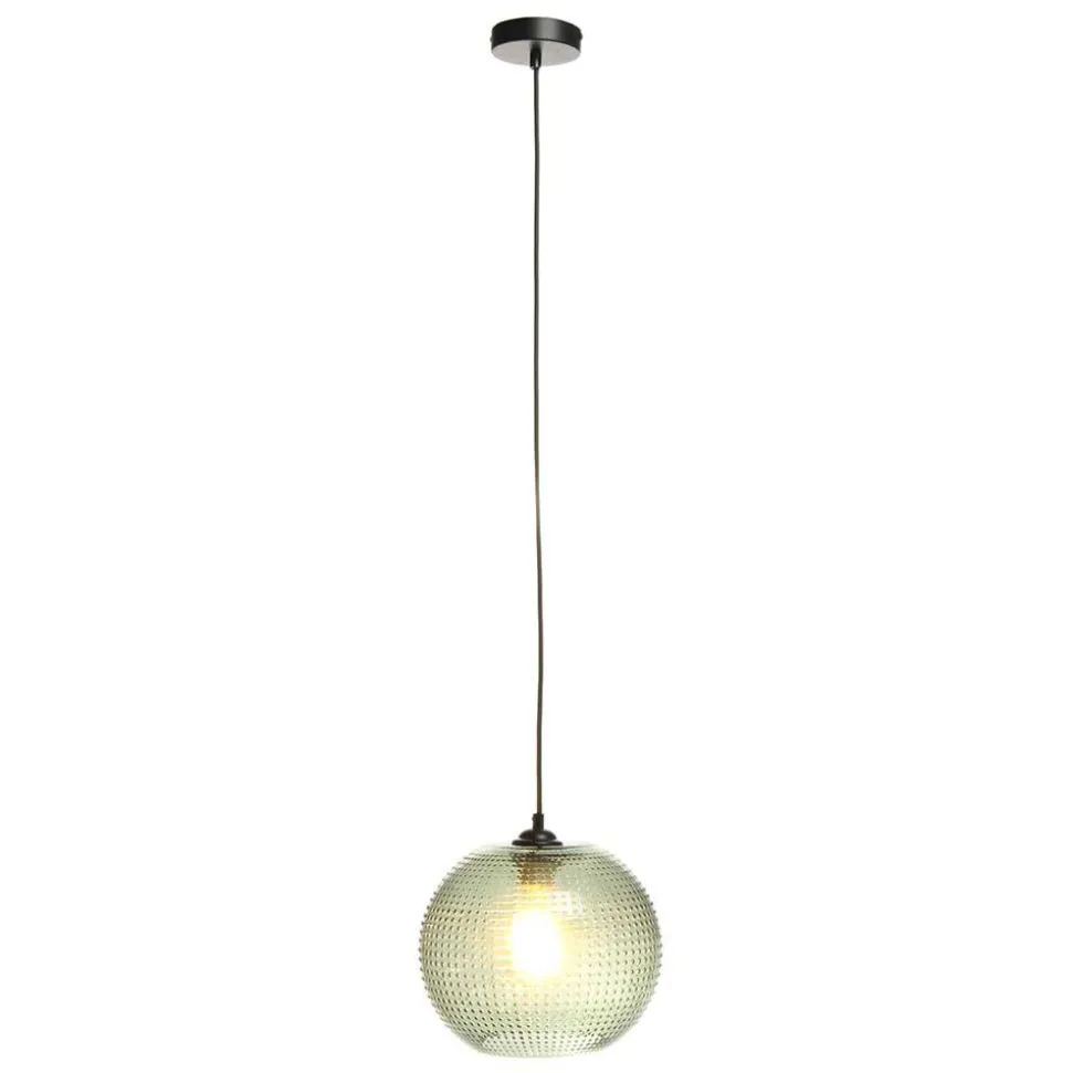 Pendelleuchte mit grünem Glas Kuppel Schirm - Buleria