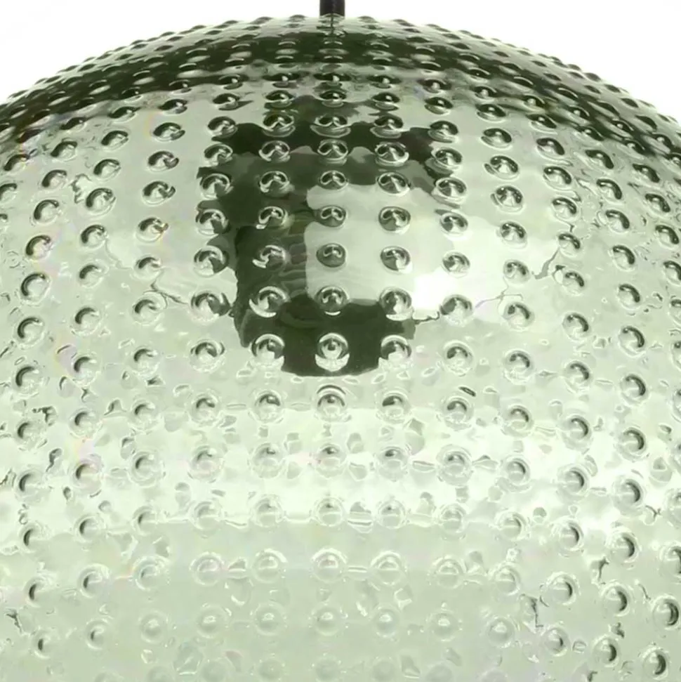 Pendelleuchte mit grünem Glas Kuppel Schirm - Buleria