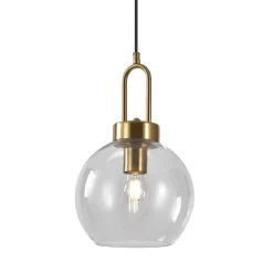 Pendelleuchte mit Kugelschirm Glas Klar - Habanna