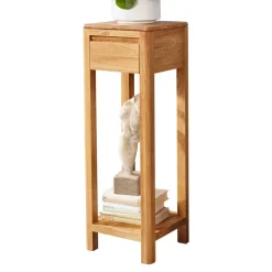 Pflanzenhocker aus Wildeiche Massivholz - Uvinessa