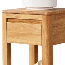 Pflanzenhocker aus Wildeiche Massivholz - Uvinessa