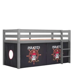 Piraten Hochbett in Grau - Socotta
