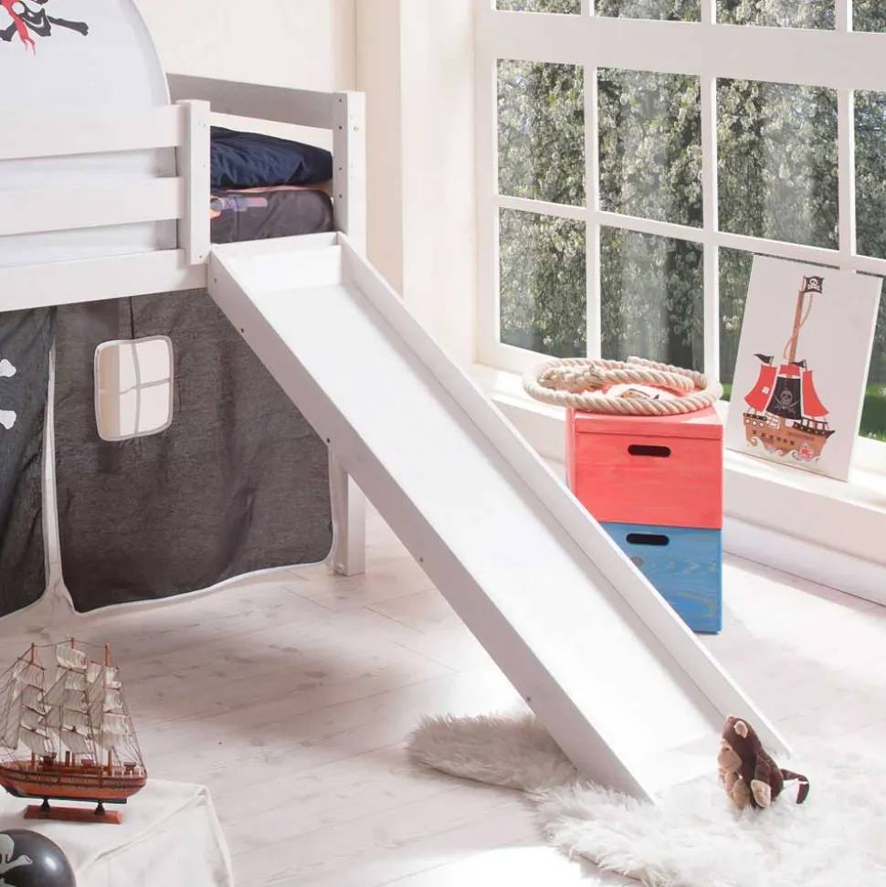 Piratenbett Anni mit Rutsche