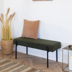 Polsterbank in Dunkelgrün Boucle - Barahona