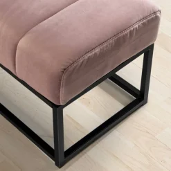 Polsterbank in Rosa und Schwarz - Pirna