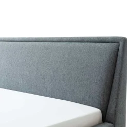 Polsterbett in Blaugrau & Eiche Natur - Grafics