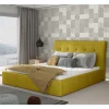 Polsterbett in Currygelb Stoffbezug - Rosiblo