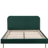 Polsterbett in Dunkelgrün Samt - Pleasure
