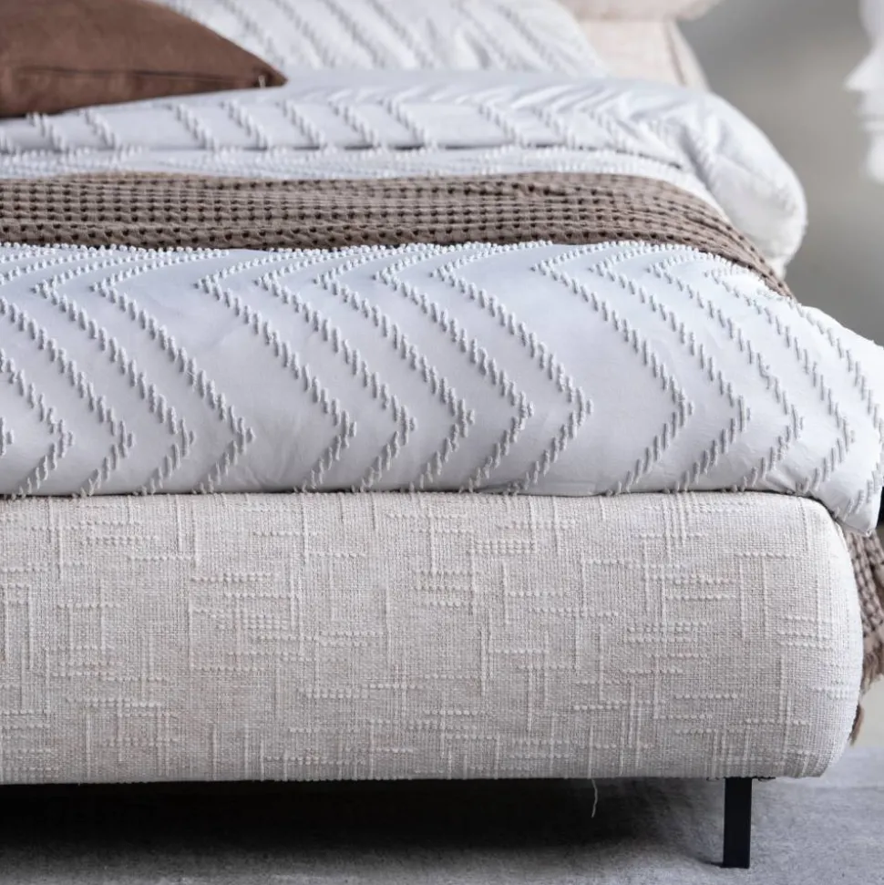 Polsterbett Komplettbett mit Taschenfederkernmatratze H3 - Flyma