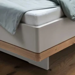 Polsterbett mit Hänge-Nachttischen - Crascanu (dreiteilig)