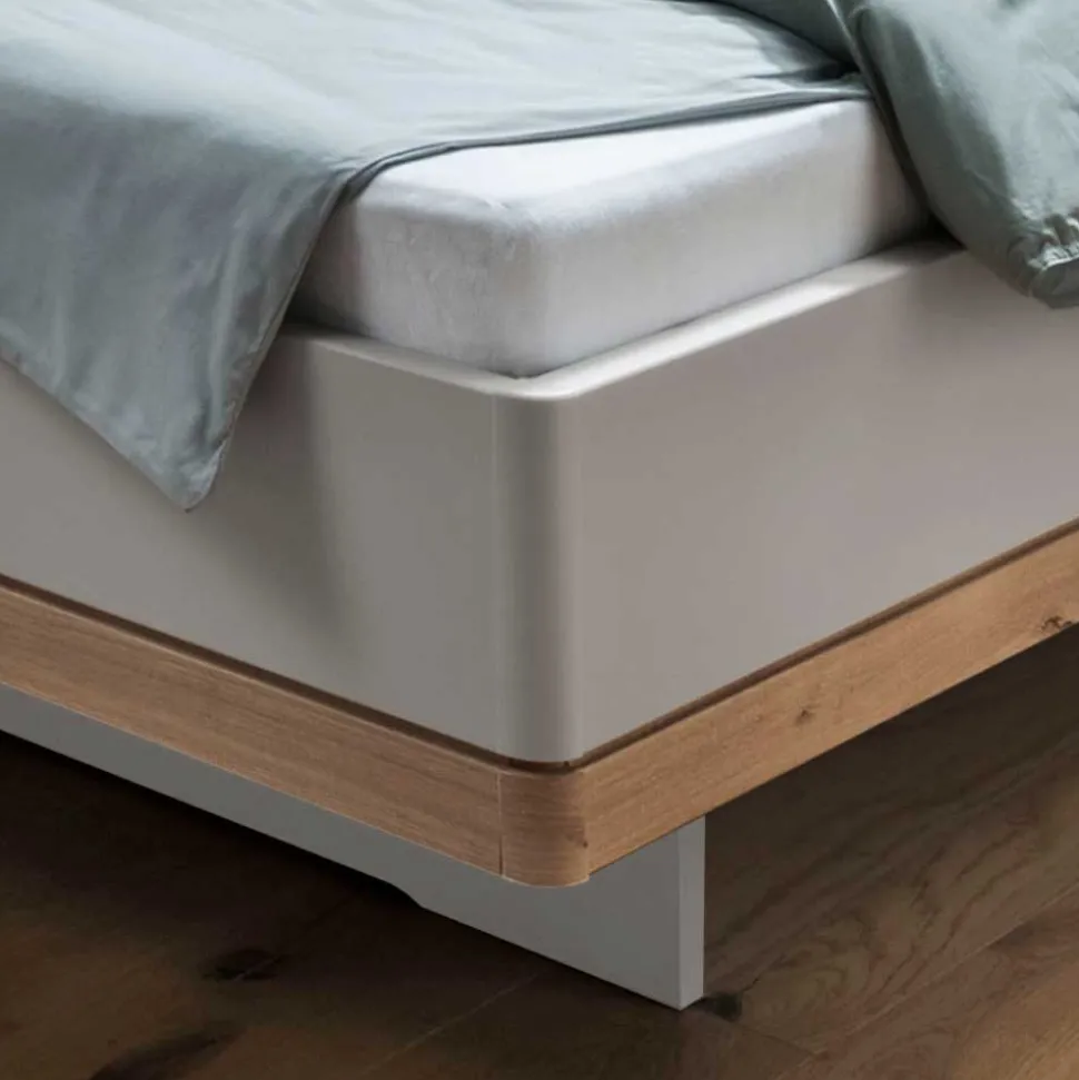 Polsterbett mit Hänge-Nachttischen - Crascanu (dreiteilig)