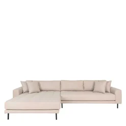 Polsterecke in Beige Stoff - Pogarana