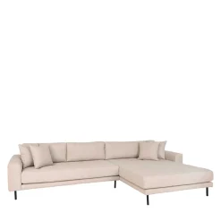 Polsterecke in Beige Stoff - Pogarana