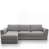 Polsterecke in Grau Webstoff - Valtte