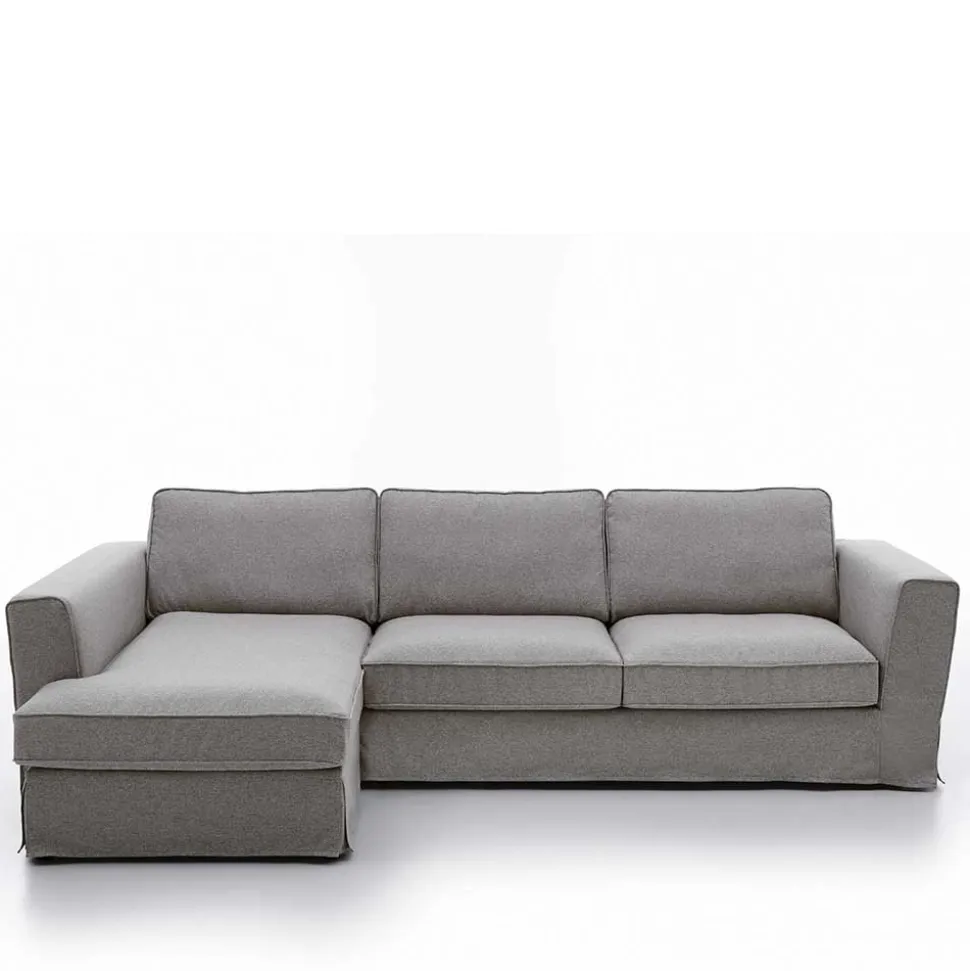 Polsterecke in Grau Webstoff - Valtte