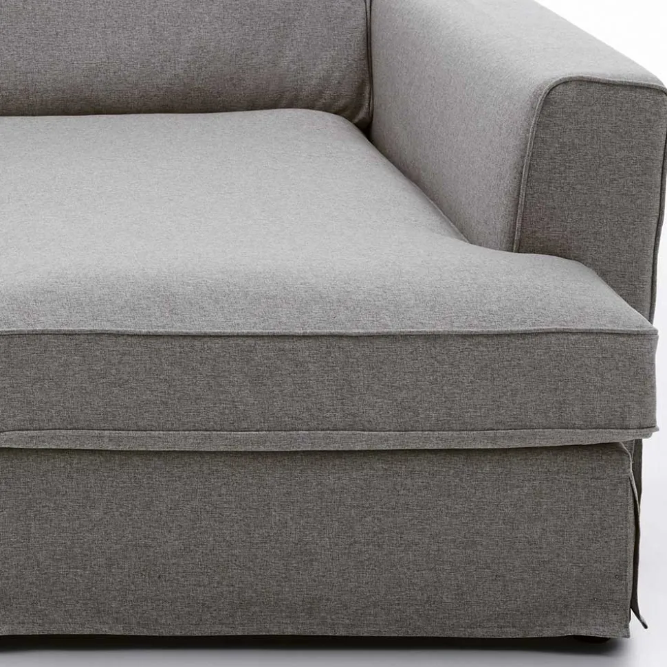 Polsterecke in Grau Webstoff - Valtte