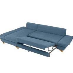 Polsterecke Schlafsofa in Blau - Baonga