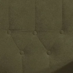 Polstergarnitur in Dunkelgrün Flockstoff - Ramira (dreiteilig)