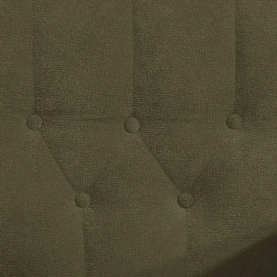 Polstergarnitur in Dunkelgrün Flockstoff - Ramira (dreiteilig)