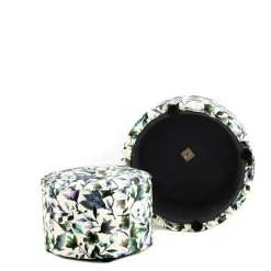 Polsterhocker Duo mit Blumen Muster - Tujago (zweiteilig)