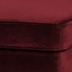 Polsterhocker in Dunkelrot & Schwarz - Haenja