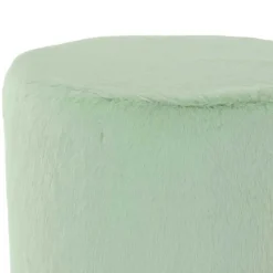 Polsterhocker in Mintgrün mit Gold - Candura