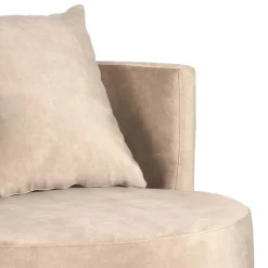 Polstersessel in Beige Velours - Sealand