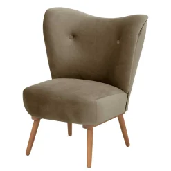 Polstersessel in Beigegrau und Erle - Debe