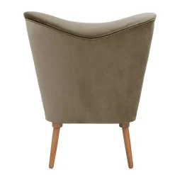 Polstersessel in Beigegrau und Erle - Debe