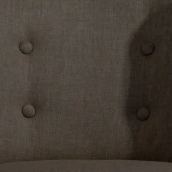 Polstersessel in Dunkelbraun und Schwarz - Melicus