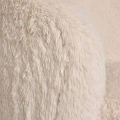 Polstersessel in Offwhite Webplüsch - Eddy