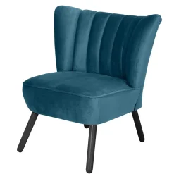 Polstersessel in Petrol und Schwarz - Floyda