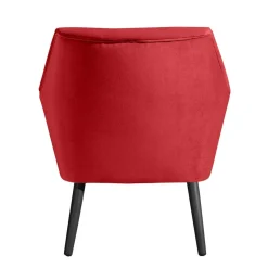 Polstersessel in Rot und Schwarz - Zehadra