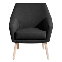 Polstersessel in Schwarz und Buche Natur - Gates