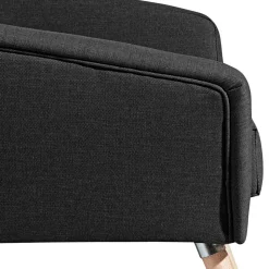 Polstersessel in Schwarz und Buche Natur - Gates