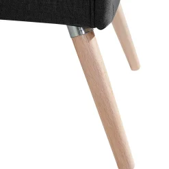 Polstersessel in Schwarz und Buche Natur - Gates