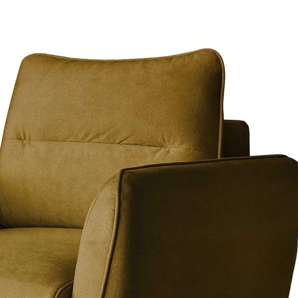 Polstersessel in Senfgelb Samt - Ombragon